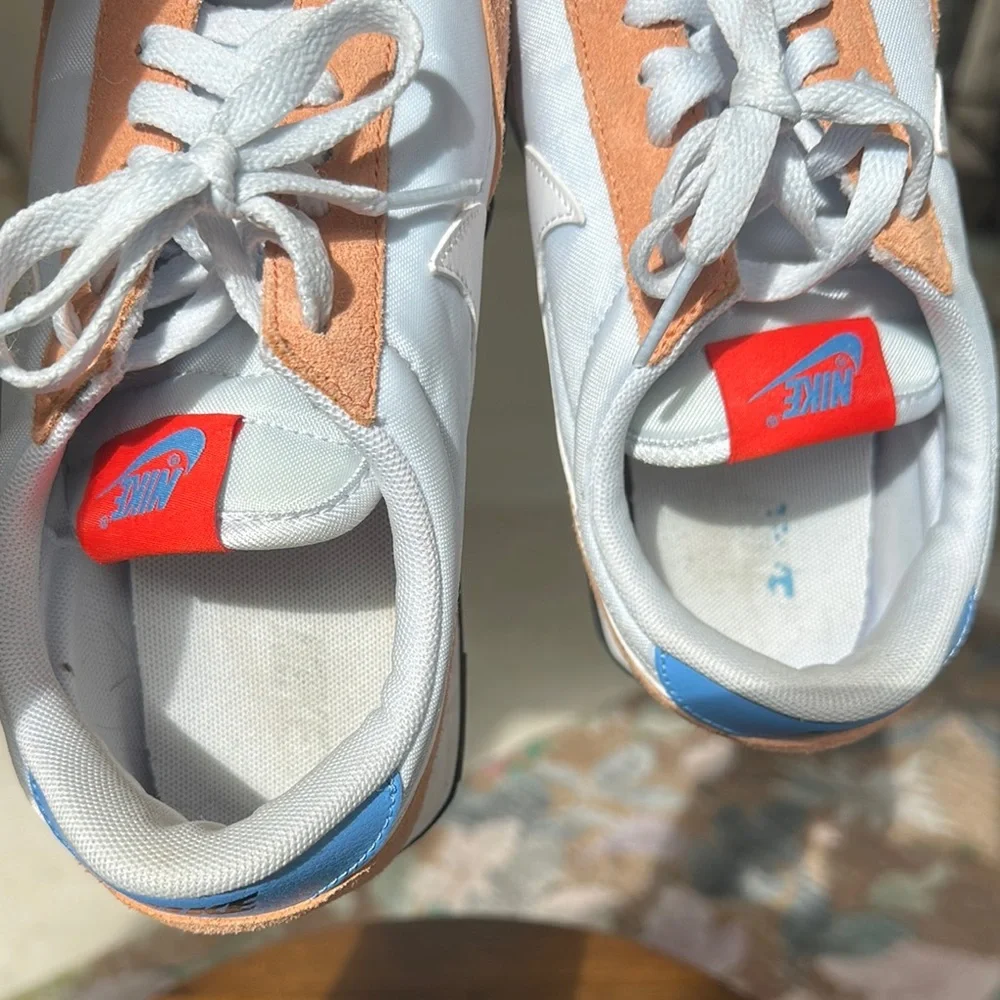 Nike Women's Sneakers - Light Blue and Peach - Picture 5 of 5